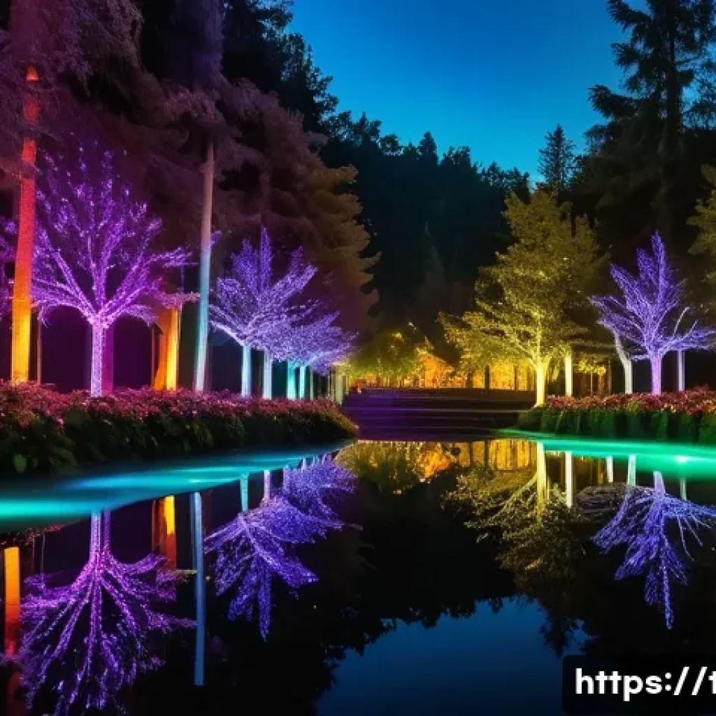 똘똘이 테마파크 경험기 - **"Starlight Magic Forest at Night"**: A breathtaking, fantastical nighttime scene in a theme park. ...
