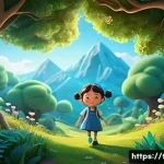 똘똘이 캐릭터 생성 배경 - **Prompt:** "A vibrant, 3D animated scene where the beloved Korean character 'Ttolttori,' a friendly...